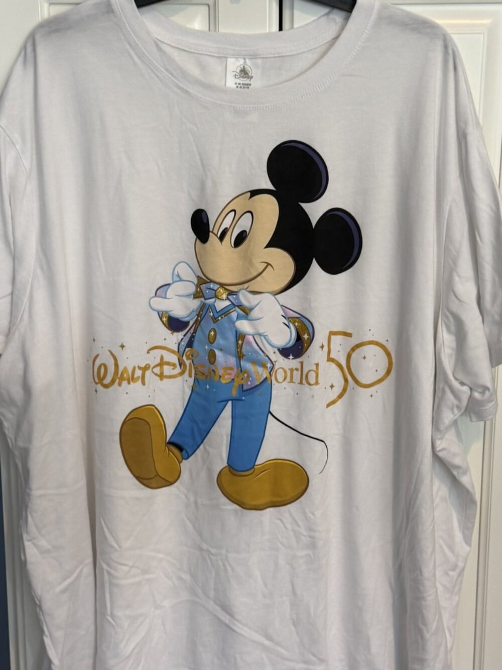 Disney Parks - Walt Disney World 50 Anniversary White T-Shirt - Size 4XL
